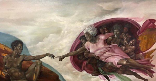 Микел Анджело "Сотворение Адама"