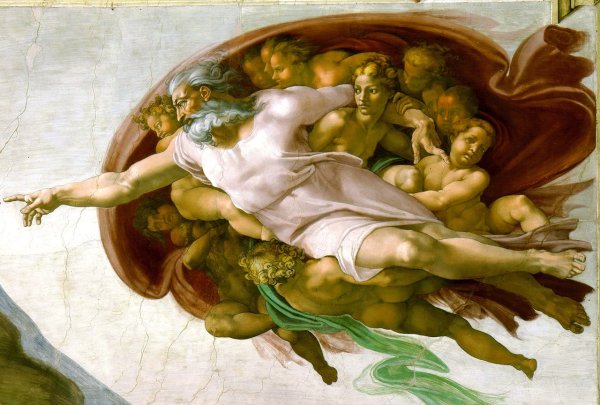 Микеланджело Сикстинская капелла Сотворение Адама