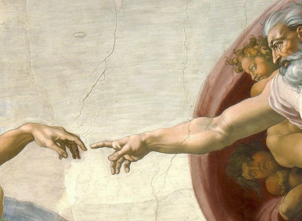 Микел Анджело "Сотворение Адама"