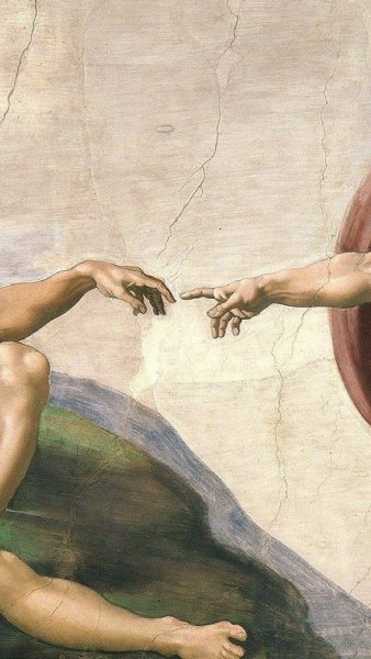 Микеланджело Сотворение Адама