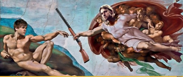 Микел Анджело "Сотворение Адама"