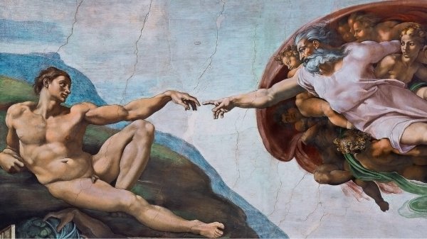 Сикстинская капелла прикосновение Адама