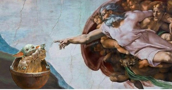 Картина адам и Бог