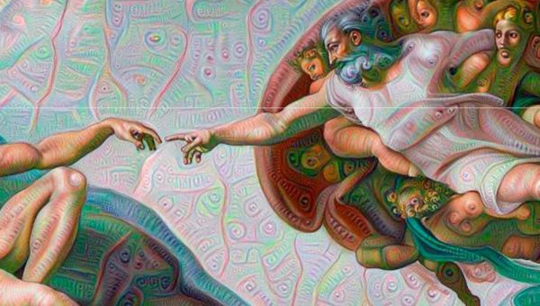 Микеланджело Сотворение Адама