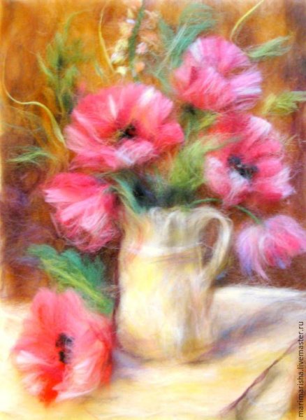 Интерьерные картины из шерсти