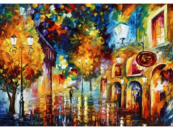 Художник Леонид Афремов живопись мастихином