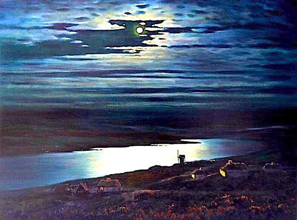 А. Куинджи. «Лунная ночь на Днепре». 1880 Г.
