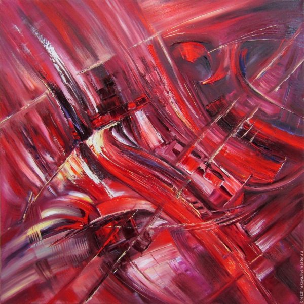 Абстракция в красных тонах