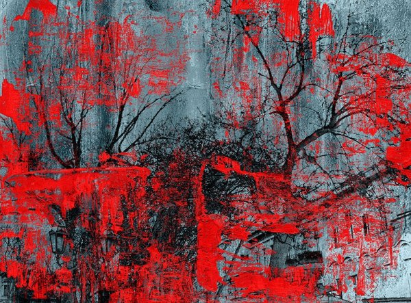 Картина в красных тонах