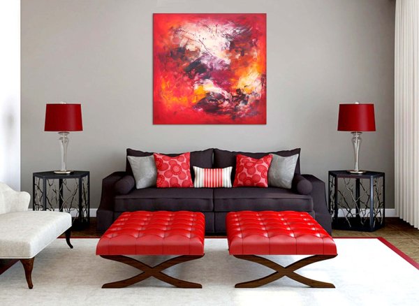 Красный интерьер