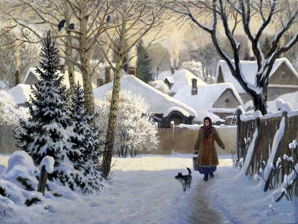 Художник Жданов Владимир Юрьевич зима