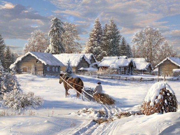 Никифор Крылов зимний пейзаж