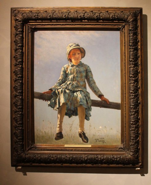 Стрекоза портрет в и Репиной дочери художника 1884