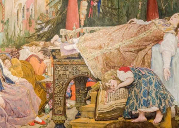 Васнецов спящая Царевна картина