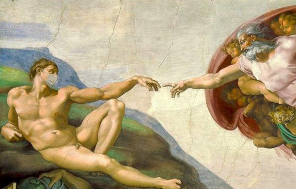 Микеланджело Буонарроти. «Сотворение Адама» (1511)