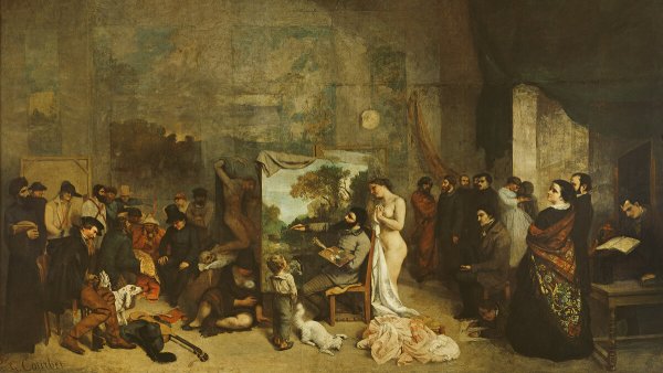 Гюстав Курбе мастерская художника