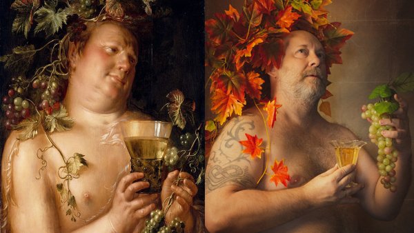 Гвидо Рени пьющий Вакх