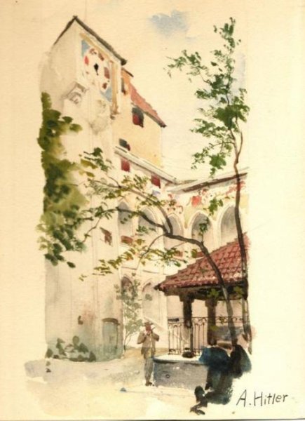 Картины Адольфа Гитлера замок