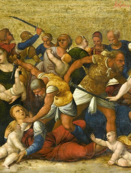 Убиение младенцев Гравюры