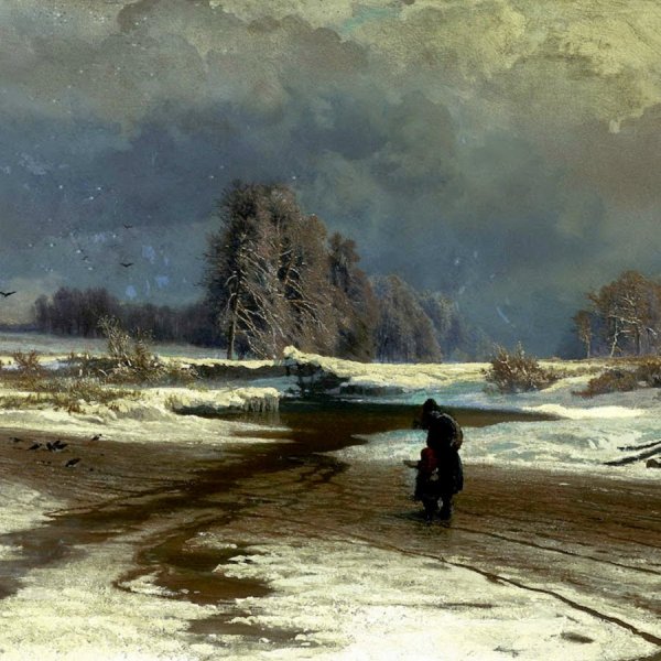 Федор Васильев вид на Волге Барки