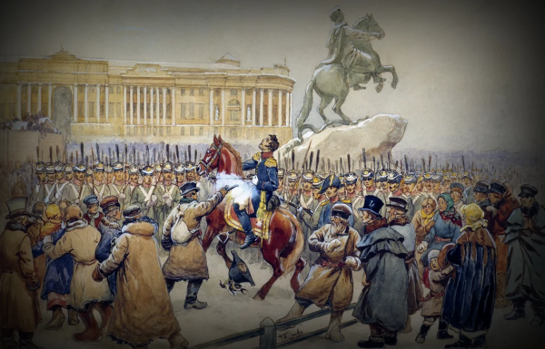 Сенатская площадь 14 декабря 1825 года