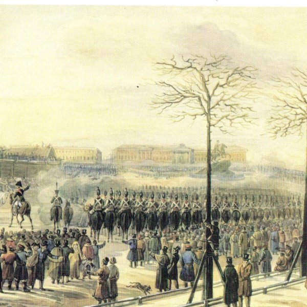 Картина восстание Декабристов на Сенатской площади