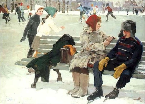 «На катке» Татьяна Копнина