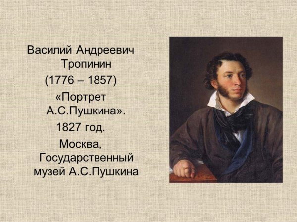 Тропинин Пушкин