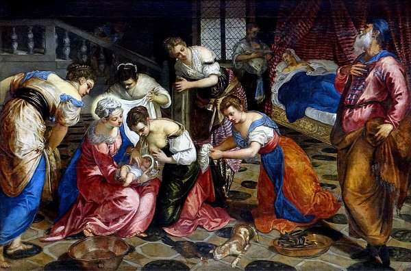 Тинторетто Рождество Иоанна Крестителя