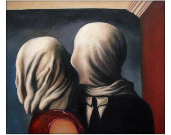 Влюбленные. Рене Магритт. 1928г.