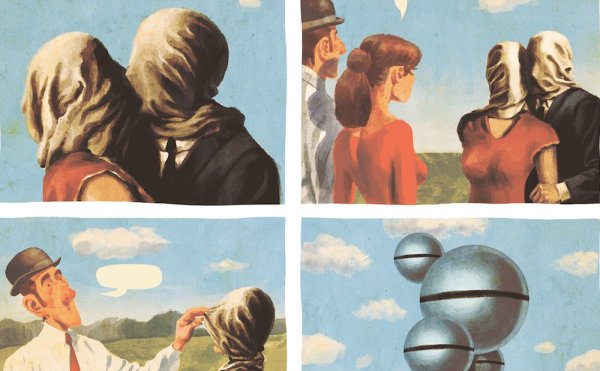 Рене Магритт влюбленные 1928