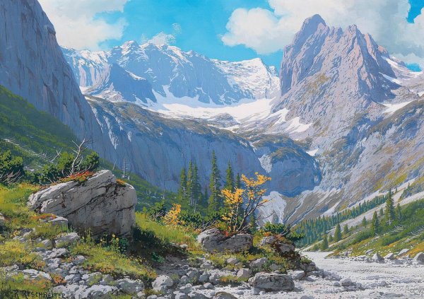 Художник Рудольф Решрайтер пейзаж