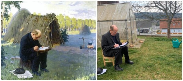 Ленин в шалаше в разливе картина