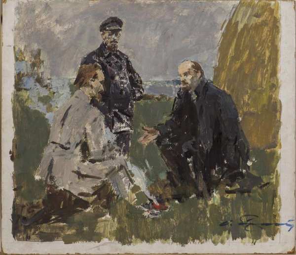 Иван Владимиров Ленин и Сталин в разливе