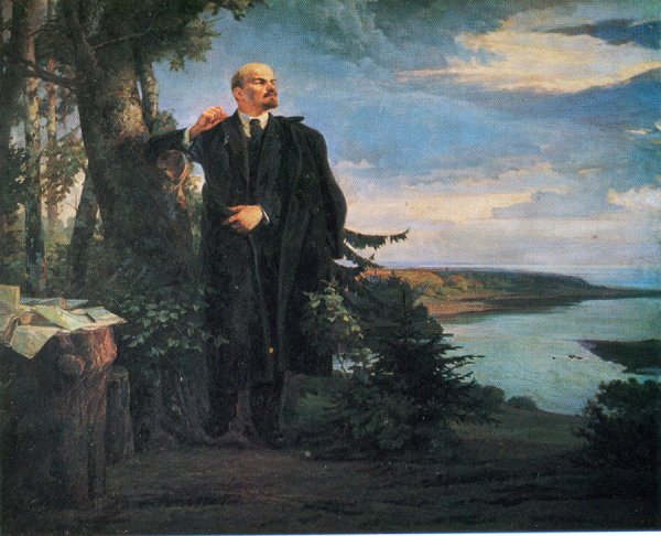 Картина Ленин в разливе Аркадия Рылова