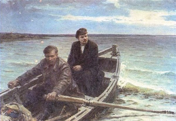 В И Ленин в разливе в 1917 году