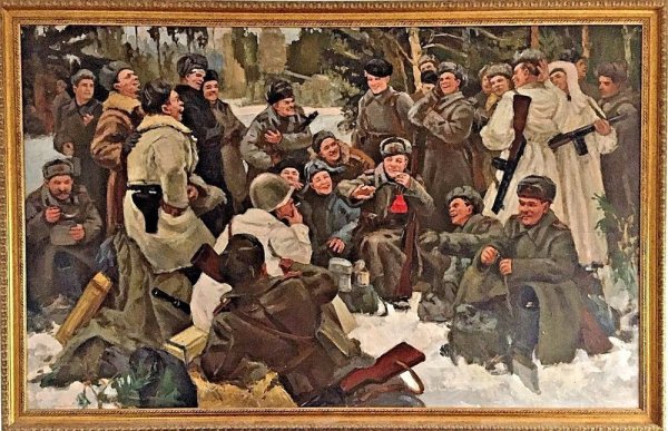 Ю. М. Непринцев. Отдых после боя («Василий Тёркин»)