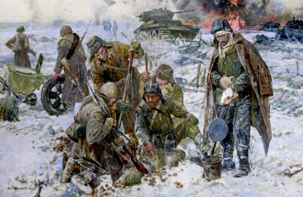 Картина ю Непринцева отдых после боя