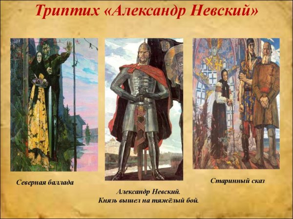 Кокин триптихи Александр Невский