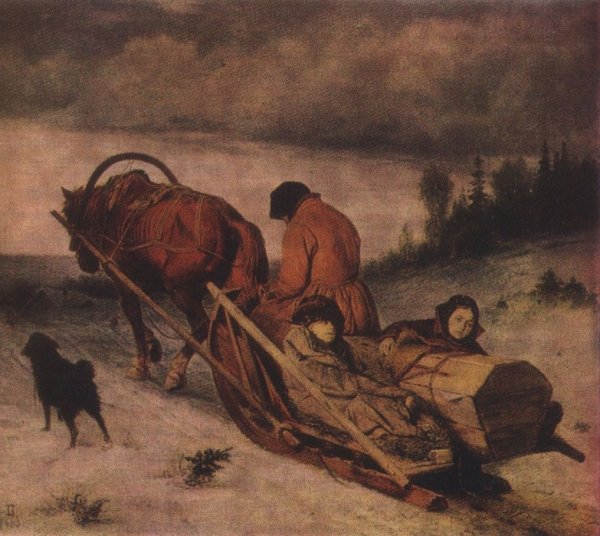 Василий Перов проводы покойника