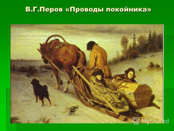 Василий Перов. Проводы покойника. 1865