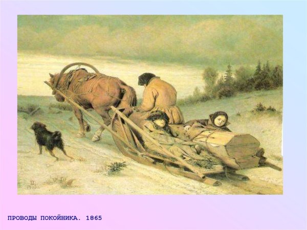 Василий Перов. Проводы покойника. 1865