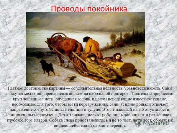 Василий Перов. Проводы покойника. 1865