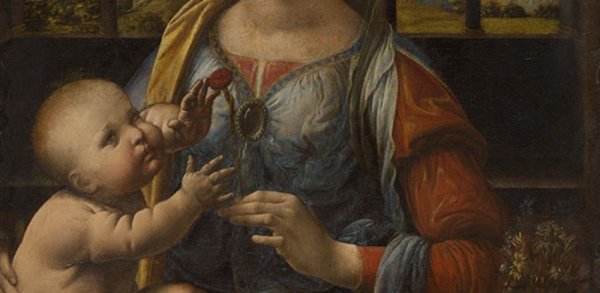 Мадонна с вазой Леонардо да Винчи