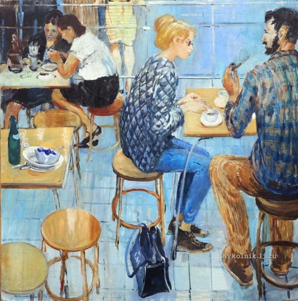 Юрий Иванович Пименов в магазине 1938