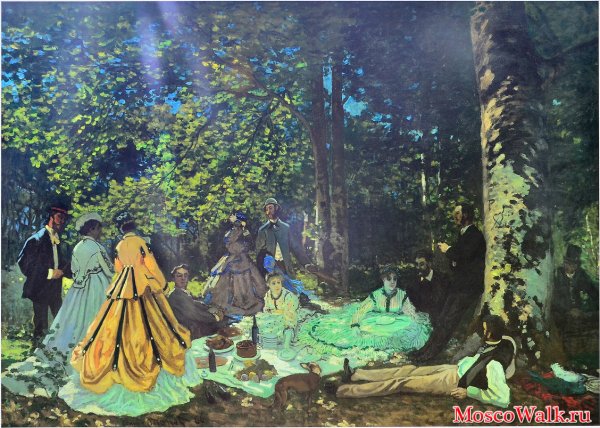 Клод Моне завтрак на траве