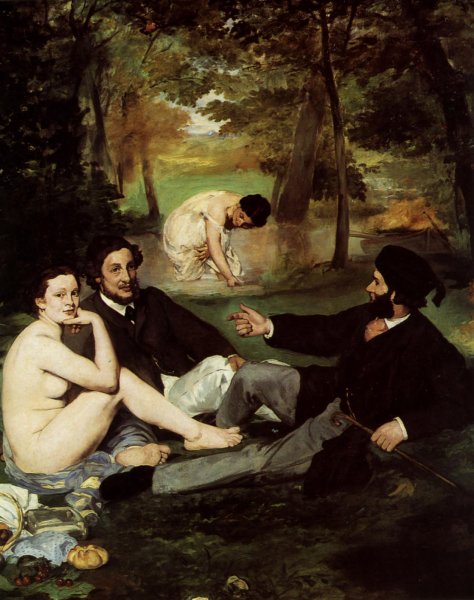 Клод Моне завтрак на траве 1863