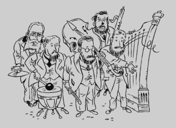 Могучая кучка карикатура Маковского