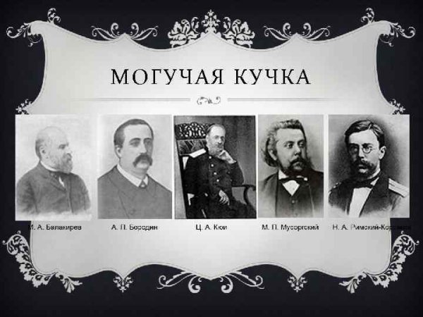 Композиторы Кружка могучая кучка