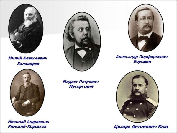Русские композиторы 19 века могучая кучка